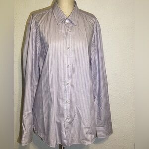 Hugo Boss stripped long sleeve dress shirt size XL